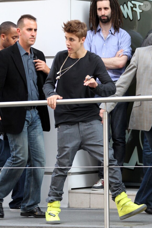Justin Bieber à Paris le 31 mai 2012
