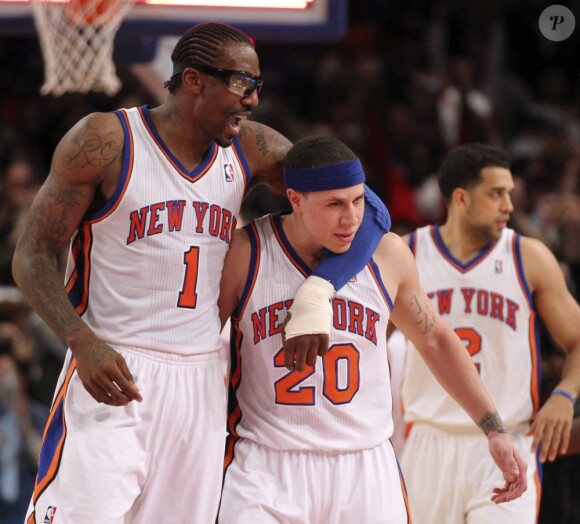 Amar'e Stoudemire lors du premier tour des playoffs 2012 de la NBA. Les New York Knicks se sont inclinés 4-1 face au Miami Heat.