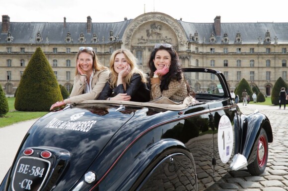 Florence Migraine Bourgnon, Julie Gayet, Jovanka Sopalovic au rallye des Princesses