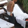 Francesco Totti et sa femme Ilary Blasy en vacances à Miami le 7 juin 2012