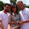 Framboise Holtz entre les deux finalistes. Le 19e Trophée des Personnalités organisé par Framboise Holtz en partenariat avec la FFT a connu son dénouement le 8 juin 2012. Malgré la pluie, Arnaud Lemaire a pris sa revanche et triomphé de Cyril Hanouna, finaliste en 2011.