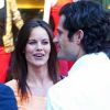 Le prince Carl Philip de Suède et Sofia Hellqvist de sortie ensemble à Stockholm, place Stureplan, le 13 juin 2012.