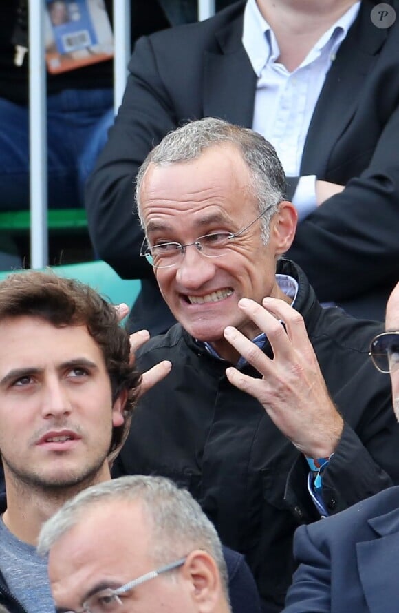 Gilles Bouleau dans les tribunes de Roland-Garros, le 8 juin 2012.