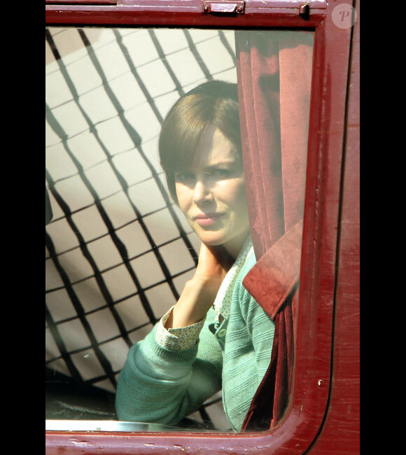 Nicole Kidman sur le tournage de The Railway Man en mai 2012 en Ecosse.