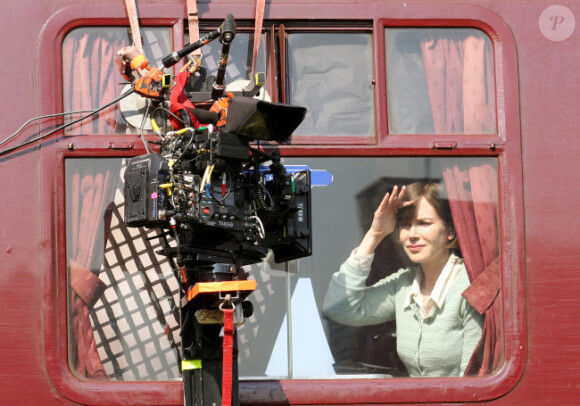 Nicole Kidman sur le tournage de The Railway Man en mai 2012 en Ecosse.