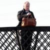 Stellan Skarsgard sur le tournage de The Railway Man en mai 2012 en Ecosse.