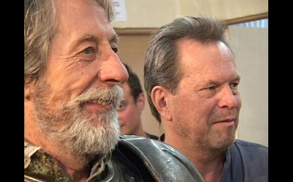 Terry Gilliam et Jean Rochefort dans Lost in la mancha (2002).