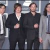 Le groupe Kings of Leon aux Grammy Awards à Los Angeles, en février 2010. avec de gauche à droite : Jared, Matthew, Caleb et Nathan Followill.