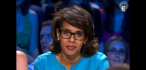 Audrey Pulvar sur le plateau d'On n'est pas couché en 2012.
