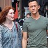 Julianne Moore et Joseph Gordon-Levitt sur le tournage de Don Jon's Addiction à New York, le 28 juin 2012.