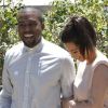 Kanye West et Kim Kardashian en balade avec la famille, à Los Angeles, le 29 juin 2012.