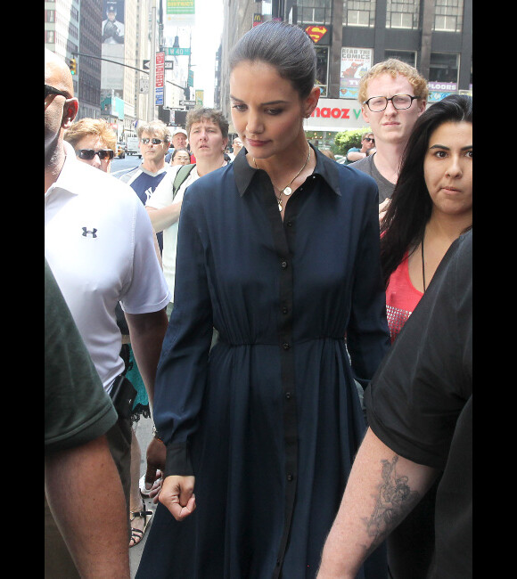 Katie Holmes à New York le 2 juillet 2012. Première sortie de l'actrice depuis l'annonce de son divorce d'avec Tom Cruise, après cinq ans de mariage.