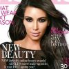 Kim Kardashian en couverture du magazine InStyle UK d'août 2012.