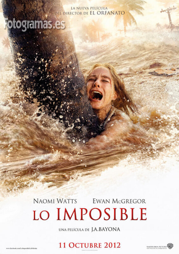 Naomi Watts dans The Impossible. En salles en décembre 2012.