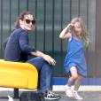 Jennifer Garner au parc avec l'adorable Seraphina, à Los Angeles, le 5 juillet 2012