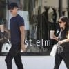 EXCLU : Rachel Bilson et Hayden Christensen se promènent dans les rues de Los Angeles le vendredi 6 juillet 2012