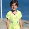 Anja Ambrosio Mazur a passé une belle journée avec ses parents sur la plage à Los Angeles. Le 8 juillet 2012