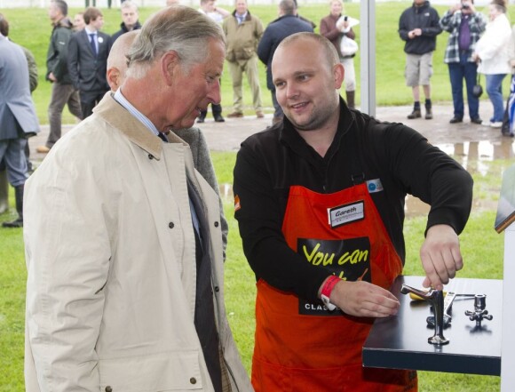 Le prince Charles en visite à la Foire de Peterborough le 6 juillet 2012.