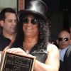 Slash reçoit son étoile au Hollywood Walk of Fame, à Los Angeles le 10 juillet 2012