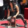 Slash reçoit son étoile au Hollywood Walk of Fame, à Los Angeles le 10 juillet 2012