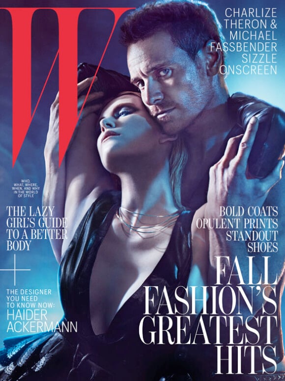 Michael Fassbender et Charlize Theron en couverture de l'édition du mois d'août du magazine W
