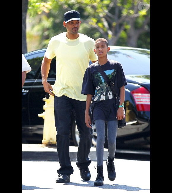 Will Smith et son fils Jaden le 20 juillet 2012 à Los Angeles