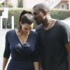 Très communicatifs, Kanye West et Kim Kardashian vont déjeuner à Beverly Hills le 13 juillet 2012