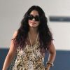 Vanessa Hudgens sort d'un rendez-vous professionnel à Los Angeles, le vendredi 13 juillet 2012.