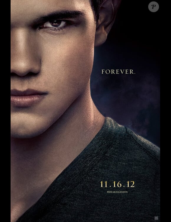 Poster teaser de Twilight - chapitre 5 - Révélation (2ème partie) avec Taylor Lautner