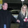 Lindsay Lohan et son père Michael Lohan à New York, le 4 janvier 2008.