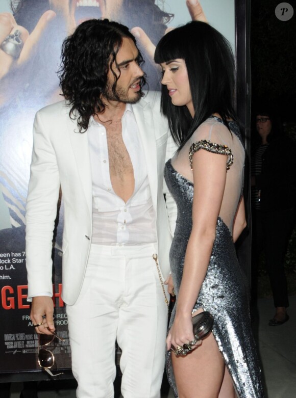 Katy Perry et Russell Brand à Los Angeles le 25 mai 2010.