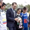 Le prince Daniel de Suède assistait le 16 juillet 2012 au tournoi Gothia Cup, au complexe Heden de Göteborg.