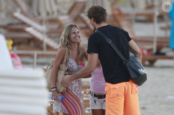 Fernando Llorente et sa compagne Maria ont posé leurs valises à Ibiza pour des vacances bien méritées le 18 juillet 2012