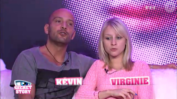 Kevin et Virginie dans Secret Story 6, quotidienne du vendredi 20 juillet 2012 sur TF1