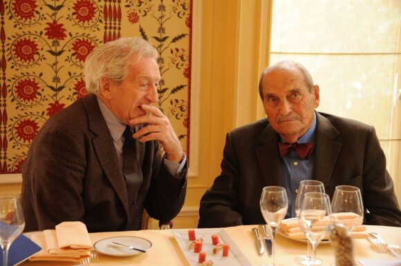 Jean Ferniot le 16 novembre 2011 à Paris, ici avec Serge Lentz