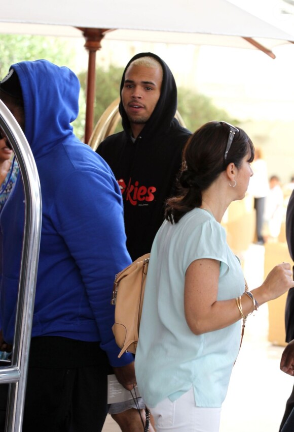 Chris Brown à Nice, le 22 juillet 2012.