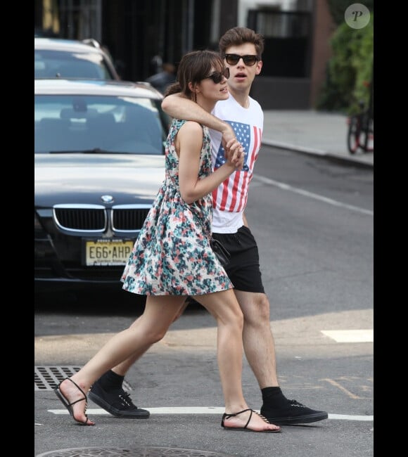 Keira Knightley et son fiancé James Righton en juillet 2012 à New York.