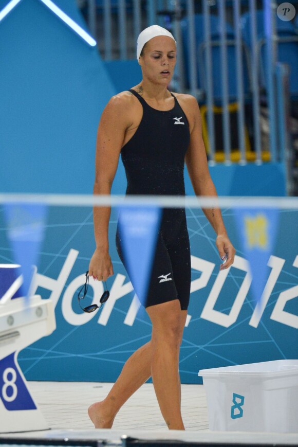 Laure Manaudou est passée totalement à côté de ses séries du 100 mètres dos le 29 juillet 2012 à l'Aquatics Center de Londres lors des Jeux olympiques 2012