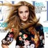 Rosie Huntington-Whiteley fait la une du Elle UK de septembre 2012, habillée d'un look Dolce & Gabbana. Photo par David Vasiljevic.