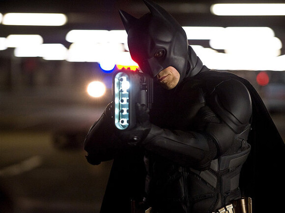 Christian Bale alias Batman dans The Dark Knight Rises de Christopher Nolan.