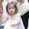 Tiffani Thiessen en promenade avec sa fille Harper à New York le 31 juillet 2012