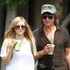 Richie Sambora et sa fille Ava se baladent en sirotant un Starbucks, le 13 juillet 2012 à Los Angeles