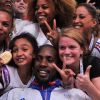 Teddy Riner savoure avec sa famille, ses fans et ses amis son titre olympique obtenu lors des Jeux olympiques de Londres le 3 août 2012