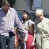 Michelle Williams est allée chercher sa fille Matilda avec son compagnon Jason Segel à Los Angeles le 6 août 2012