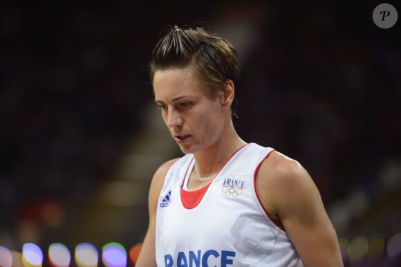 Céline Dumerc lors du quart de finale du  tournoi olympique à Londres le 7 août 2012 face à la République Tchèque