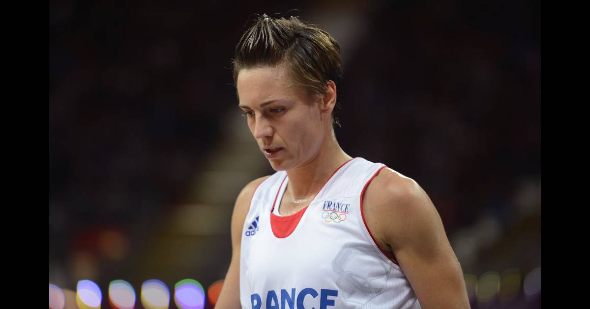 Céline Dumerc lors du quart de finale du tournoi olympique à Londres le