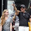 Antonio Banderas et sa fille Stella à New York, le 8 août 2012