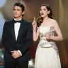 James Franco et Anne Hathaway animant la 83e cérémonie des Oscars en 2011