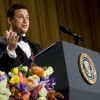 Jimmy Kimmel en plein discours à Washington le 28 avril 2012