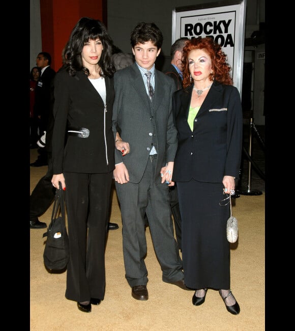 Jackie Stallone, avec sa fille Toni Ann Filiti et son enfant Edmund, en 2006